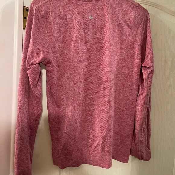 Lululemon relaxed swiftly long sleeve size 6 Heather red - Picture 3 of 3